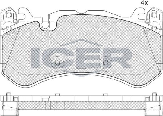 ANDEL 182079-204 - Brake Pad Set, disc brake car-mod.net