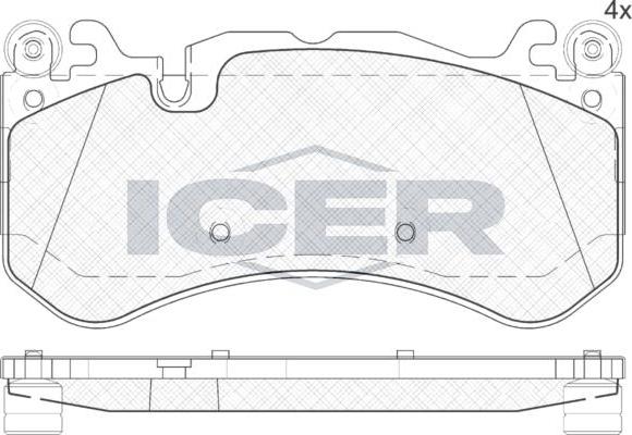 ANDEL 182079 - Brake Pad Set, disc brake car-mod.net