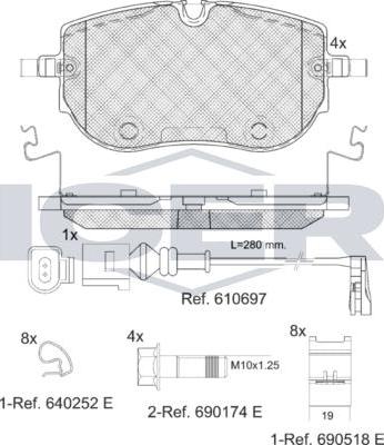 ANDEL 182394 - Brake Pad Set, disc brake car-mod.net