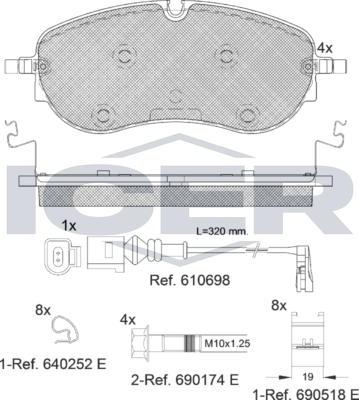 ANDEL 182391 - Brake Pad Set, disc brake car-mod.net