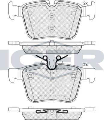 ANDEL 182214 - Brake Pad Set, disc brake car-mod.net