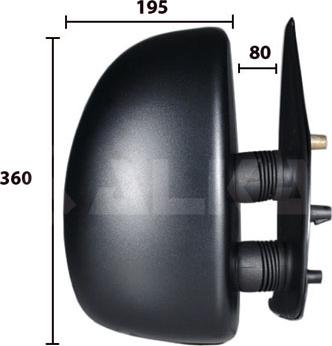 ANDEL AR15272 - Outside Mirror car-mod.net