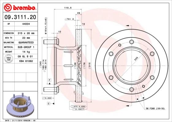 AP 44004 - Brake Disc car-mod.net