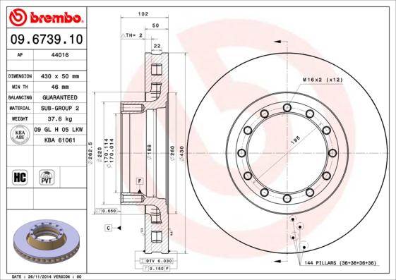 AP 44016 - Brake Disc car-mod.net