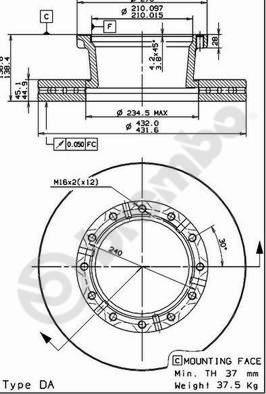 AP 44025 - Brake Disc car-mod.net