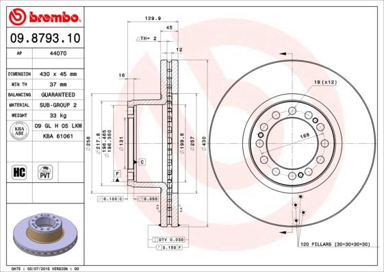 AP 44070 - Brake Disc car-mod.net