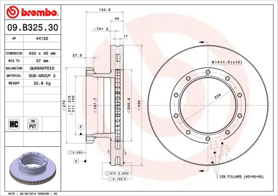 AP 44122 - Brake Disc car-mod.net
