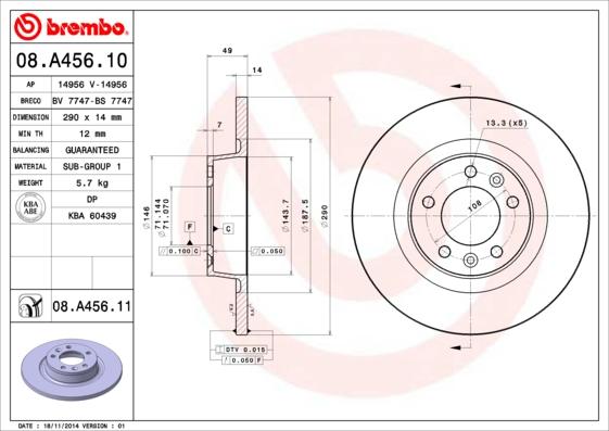 AP 14956 - Brake Disc car-mod.net