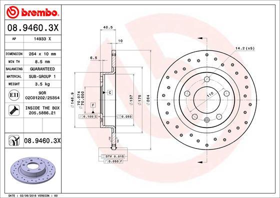 AP 14933 X - Brake Disc car-mod.net