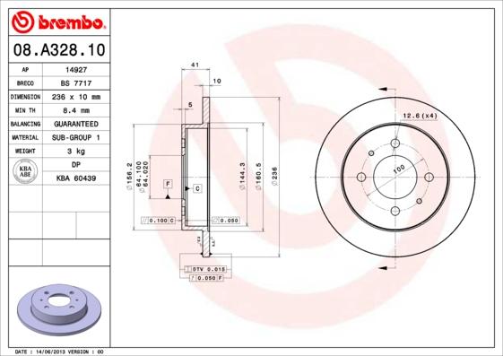 AP 14927 - Brake Disc car-mod.net