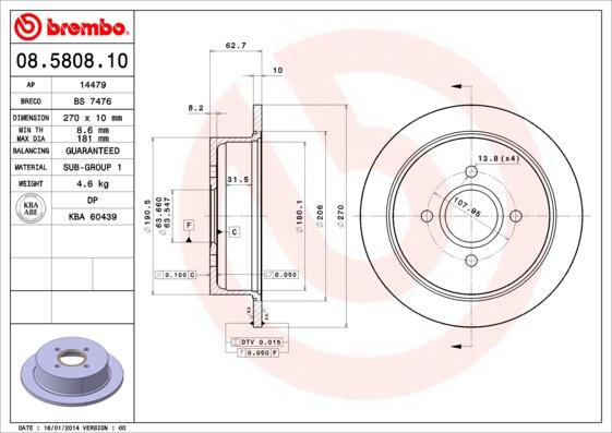 AP 14479 - Brake Disc car-mod.net