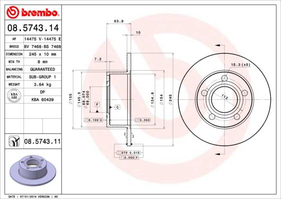 AP 14475 E - Brake Disc car-mod.net