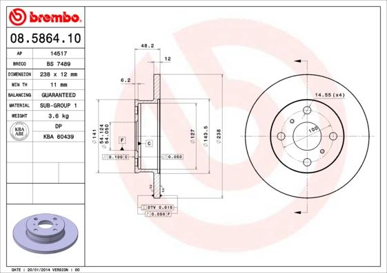 AP 14517 - Brake Disc car-mod.net