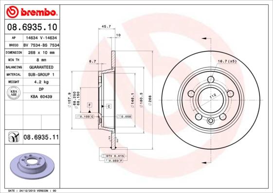 AP 14634 - Brake Disc car-mod.net