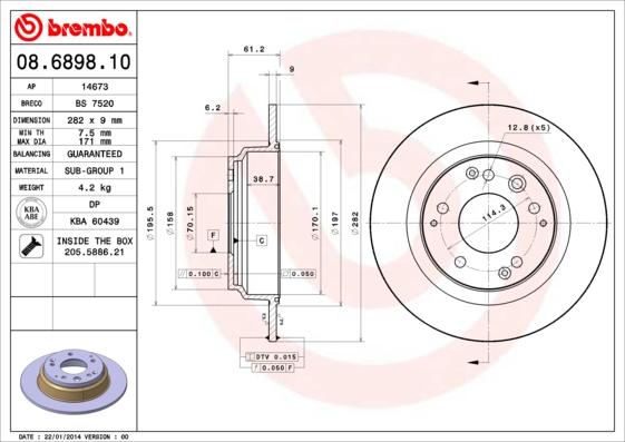 AP 14673 - Brake Disc car-mod.net