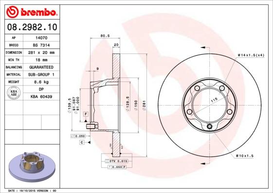 AP 14070 - Brake Disc car-mod.net
