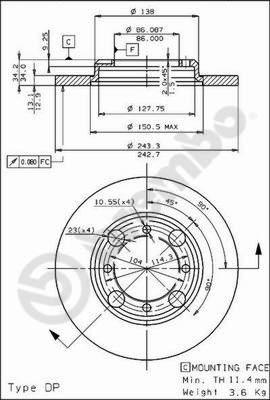 AP 14122 - Brake Disc car-mod.net