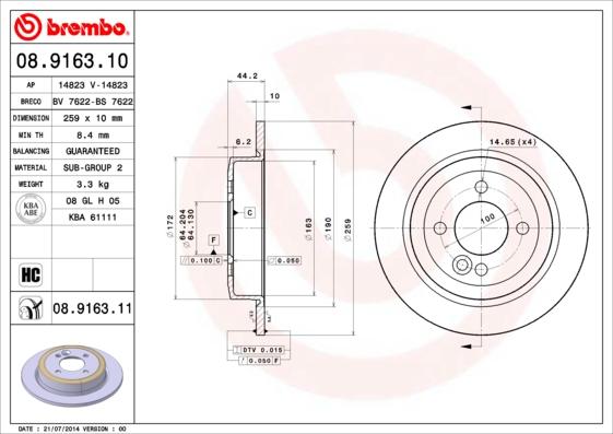 AP 14823 - Brake Disc car-mod.net