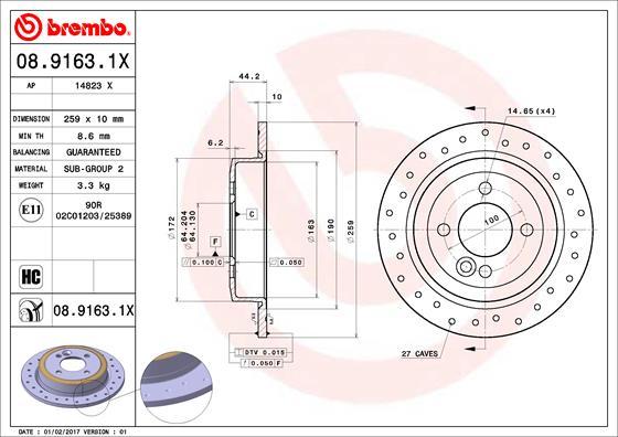 AP 14823 X - Brake Disc car-mod.net