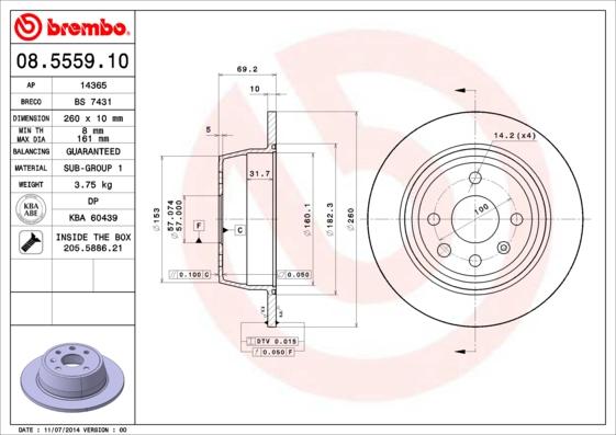 AP 14365 - Brake Disc car-mod.net