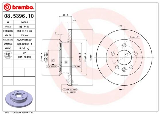 AP 14303 - Brake Disc car-mod.net