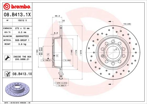 AP 15012 X - Brake Disc car-mod.net