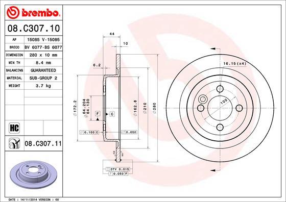 AP 15085 V - Brake Disc car-mod.net