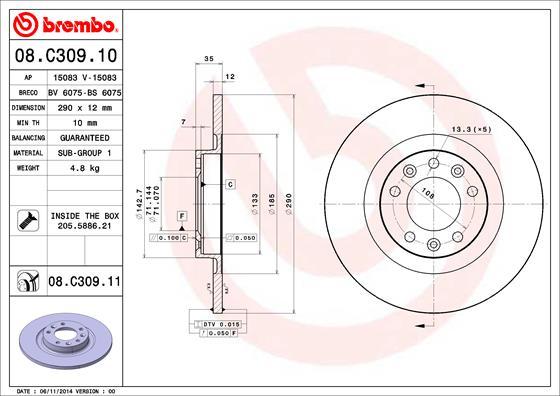 AP 15083 - Brake Disc car-mod.net