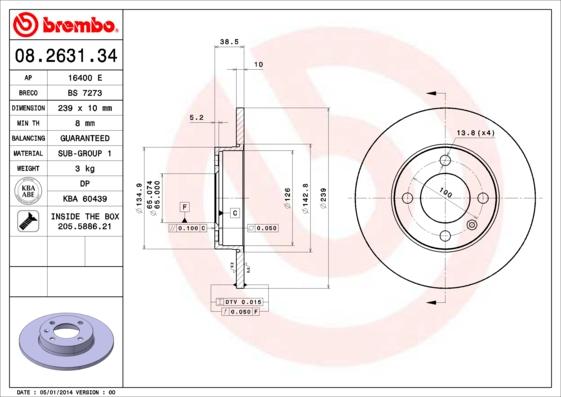 AP 16400 E - Brake Disc car-mod.net