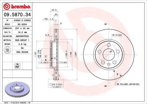 AP 24593 E - Brake Disc car-mod.net