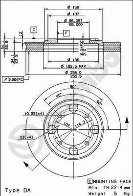 AP 24553 - Brake Disc car-mod.net
