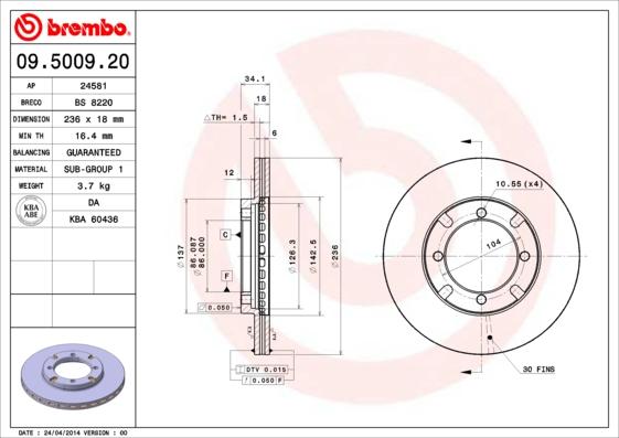 AP 24581 - Brake Disc car-mod.net
