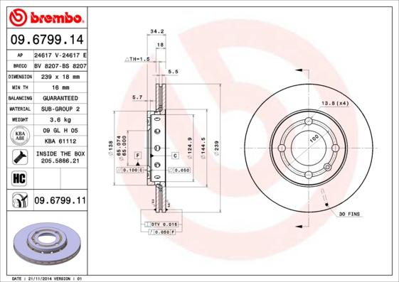 AP 24617 E - Brake Disc car-mod.net