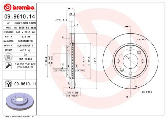 AP 24859 E - Brake Disc car-mod.net