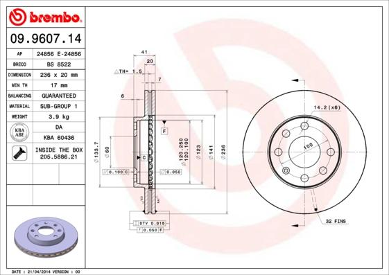 AP 24856 E - Brake Disc car-mod.net