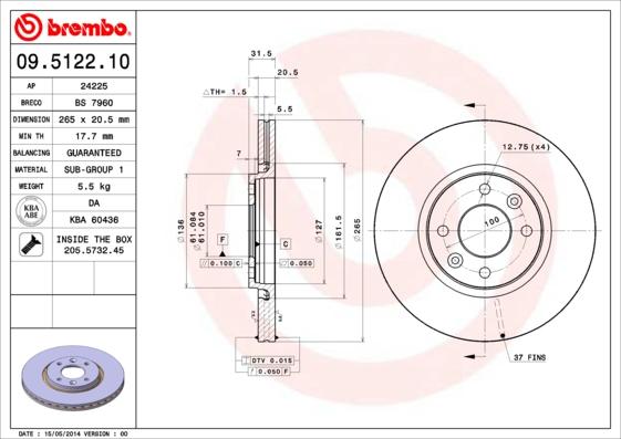 AP 24225 - Brake Disc car-mod.net