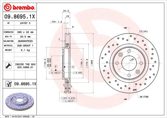 AP 24787 X - Brake Disc car-mod.net