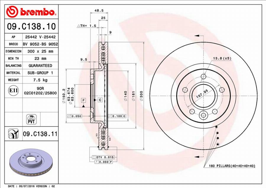 AP 25442 V - Brake Disc car-mod.net