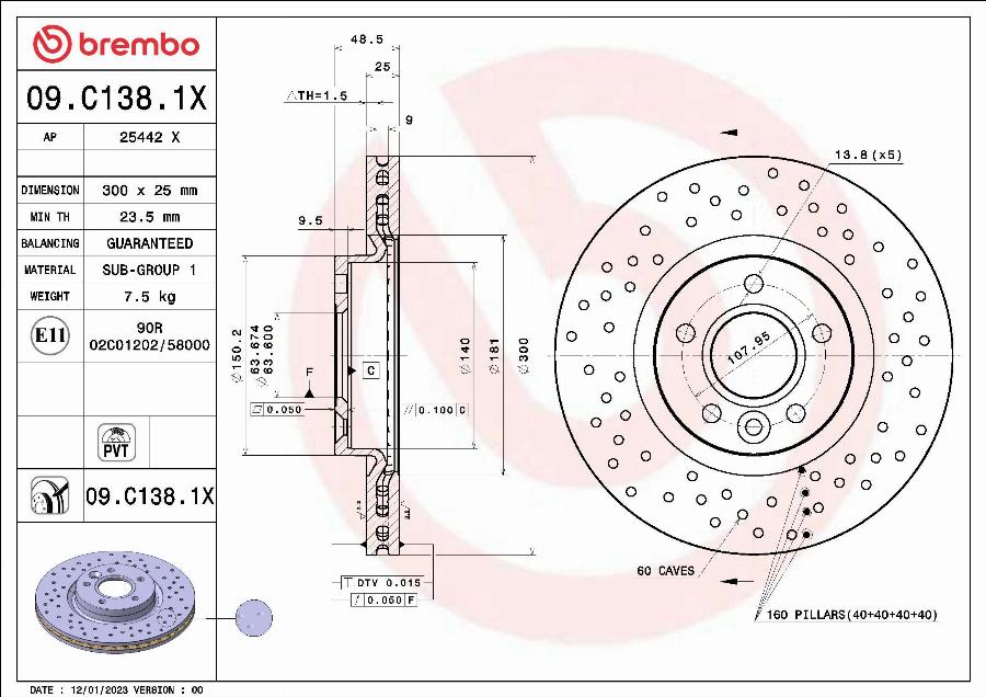 AP 25442 X - Brake Disc car-mod.net