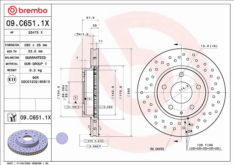 AP 25475 X - Brake Disc car-mod.net