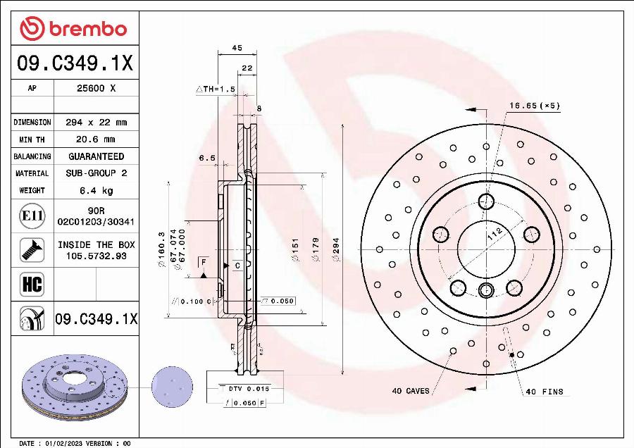 AP 25600 X - Brake Disc car-mod.net