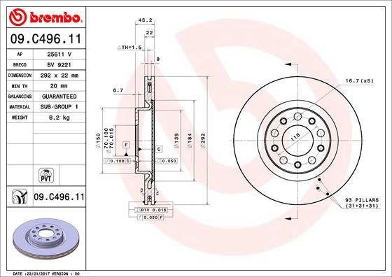 AP 25611 V - Brake Disc car-mod.net