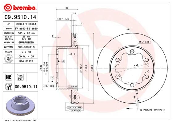 AP 25054 E - Brake Disc car-mod.net