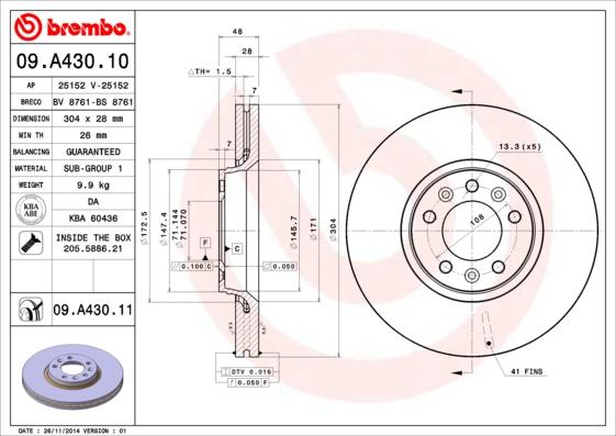 AP 25152 - Brake Disc car-mod.net
