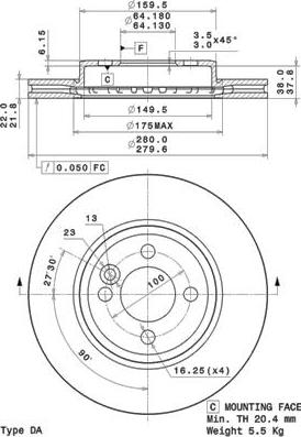 AP 25169 - Brake Disc car-mod.net
