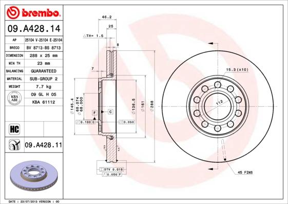 AP 25104 E - Brake Disc car-mod.net