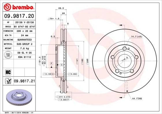 AP 25138 - Brake Disc car-mod.net