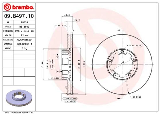 AP 25339 - Brake Disc car-mod.net