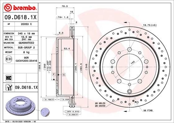 AP 20053 X - Brake Disc car-mod.net