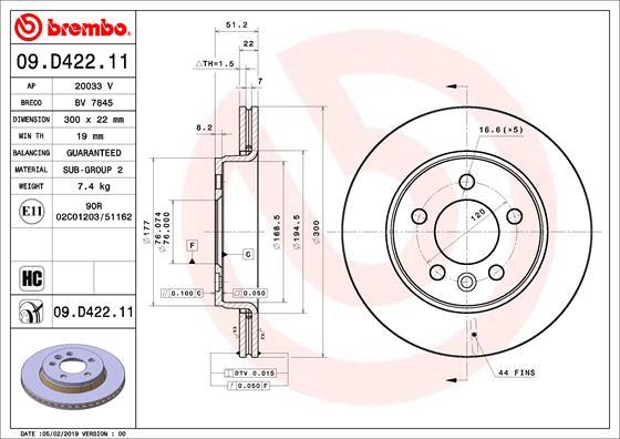 AP 20033V - Brake Disc car-mod.net
